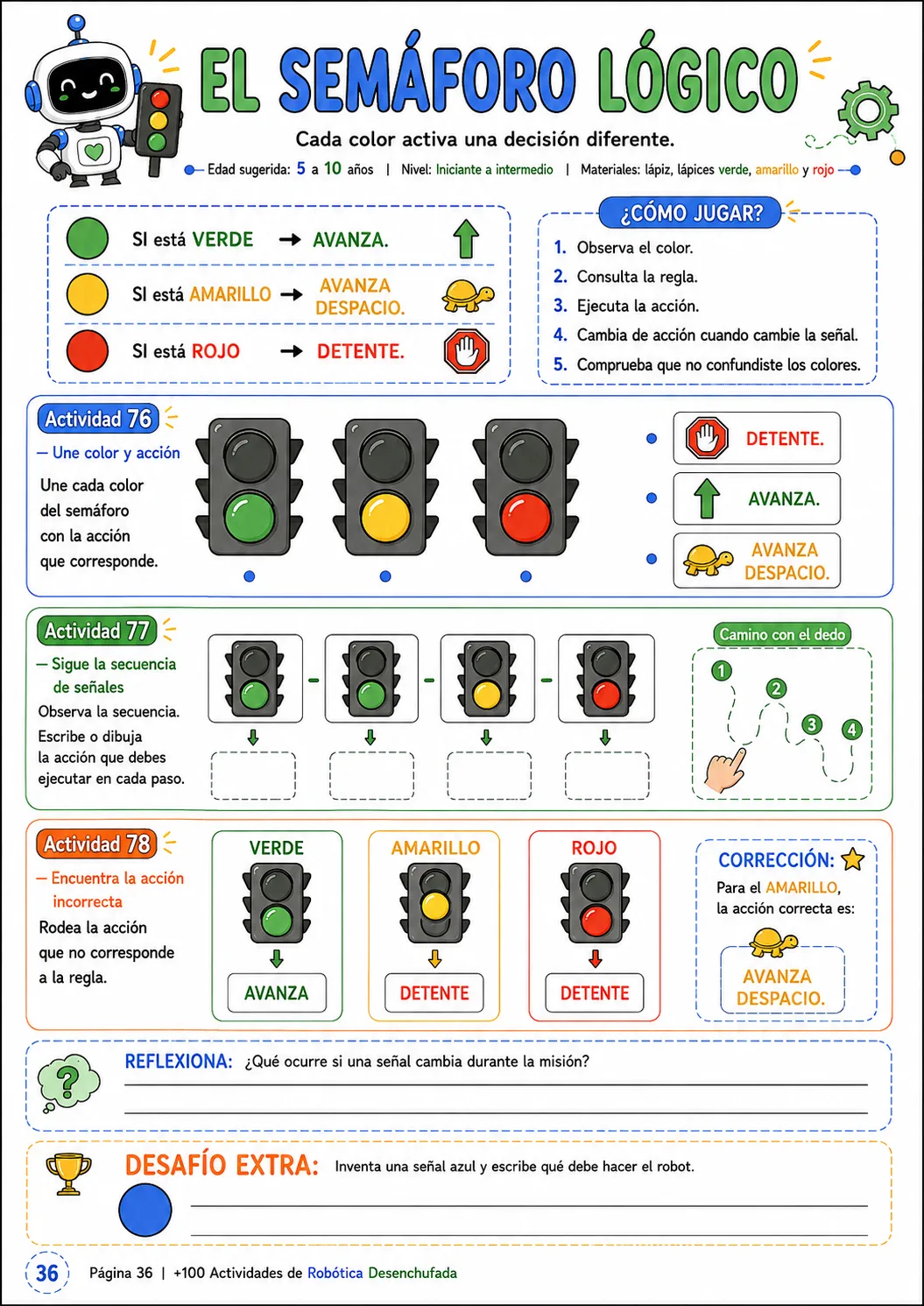 Logical traffic light activity